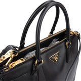 Prada Black Saffiano Leather Galleria Handbag
