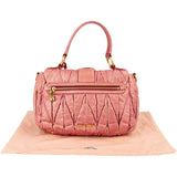 Miu Miu Matelassé Vitello Lux Leather Small Coffer Handbag