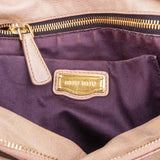 Miu Miu Vitello Lux Leather Bow Satchel Handbag