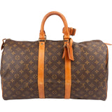 Louis Vuitton Monogram Canvas Keepall 45 Travel Bag