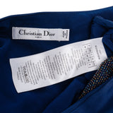 Christian Dior Blue Silk Embellished Gown Dress (IT44 / DE38)