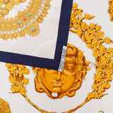 Hermès Pierres d'Orient et d'Occident Silk 90 Scarf Tuch