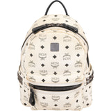 MCM Monogram Visetos Stark Side Studs Small Backpack