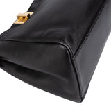Fendi Black Leather Mini Peekaboo Handbag
