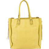 Balenciaga Leather Paper Look Side Zip Tote Handbag