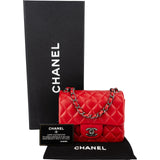 Chanel Quilted Lambskin Mini Rectangular Single Flap Crossbody Bag