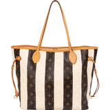 Louis Vuitton Striped Monogram Rayures Neverfull MM Shoulder Bag
