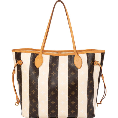 Louis Vuitton Striped Monogram Rayures Neverfull MM Shoulder Bag