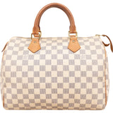 Louis Vuitton Monogram Damier Azur Canvas Speedy 30 Handbag