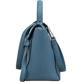 Céline Blue Grained Calfskin Small Belt Handbag