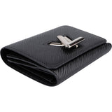 Louis Vuitton Noir Epi Leather Twist Compact Wallet