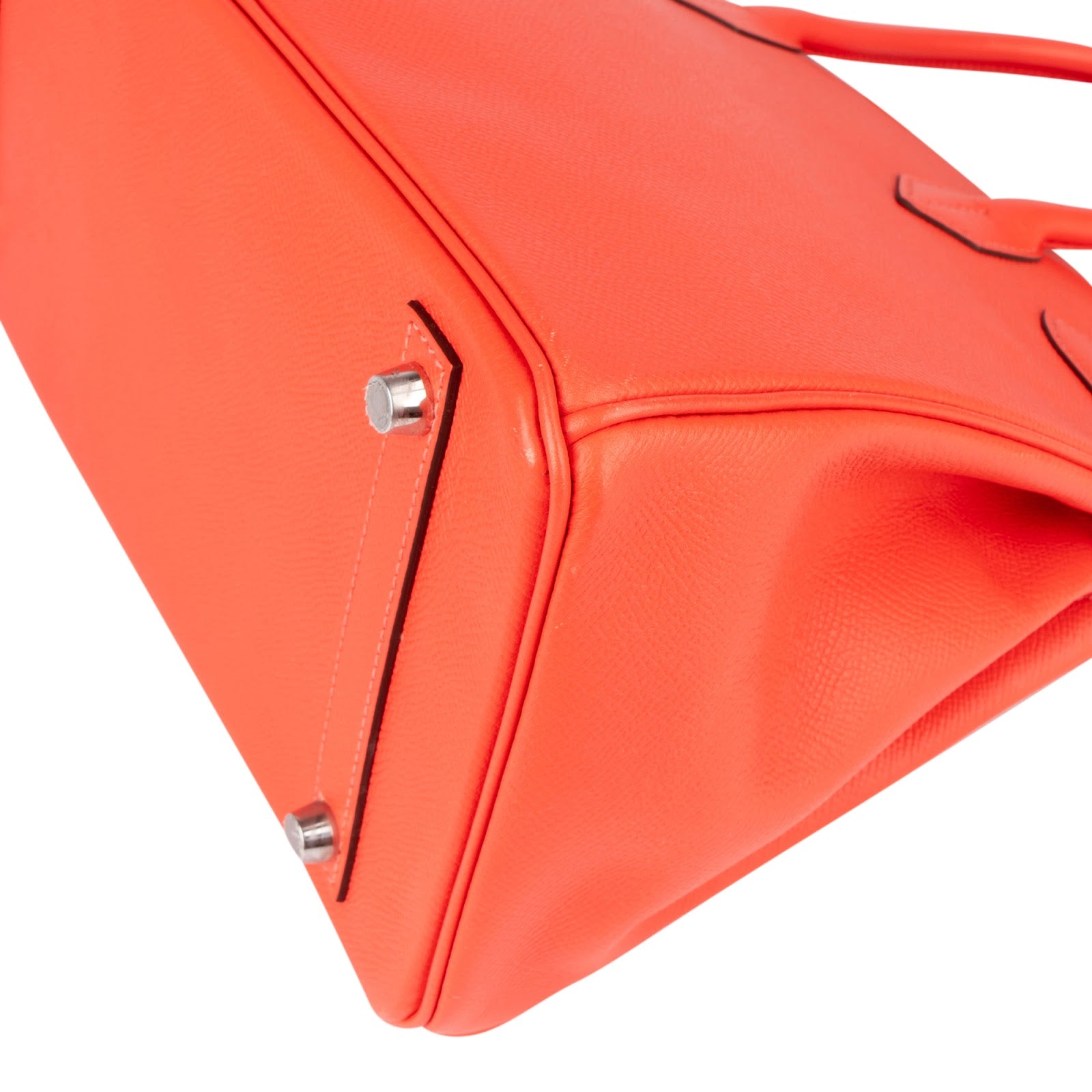 Hermès Coral Epsom Leather Birkin 30 Handbag - vintageandkickz
