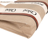 Chloé Canvas Woody Tote Medium Shoulder Bag