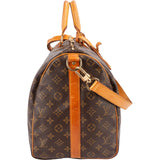 Louis Vuitton Monogram Canvas Keepall 50 Bandoulière Travel Bag