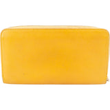 Louis Vuitton Yellow Calfskin Emblem Zippy Wallet