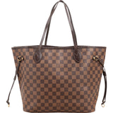 Louis Vuitton Monogram Damier Ebene Neverfull MM Shoulder Bag