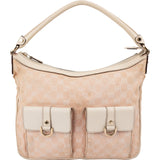 Gucci Monogram GG Canvas D-Ring Double Pocket Shoulder Bag