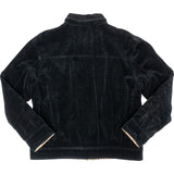 Burberry Black Velvet Nova-Check Monogram Harrington Jacket (M-L)
