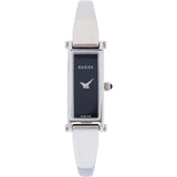 Gucci Silver Tone Horsebit 1500L Bangle Woman Watch