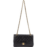 Chanel Quilted Lambskin 24K Gold Medium Double Flap Shoulder Bag