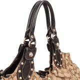 Gucci Monogram GG Canvas Pelham Studded Hobo Handbag