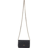 Chanel Quilted Caviar Leather Wallet On Chain Crossbody Bag