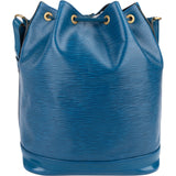 Louis Vuitton Blue Epi Leather Sac Noé Grande Shoulder Bag