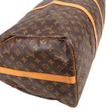 Louis Vuitton Monogram Canvas Keepall 55 Bandoulière Travel Bag
