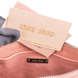 Miu Miu Grained Leather Double Zip Crossbody Bag