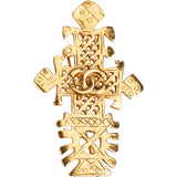 Chanel Golden CC Vintage Cross Brooch