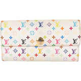 Louis Vuitton Canvas Monogram Murakami Multicolor Sarah Wallet