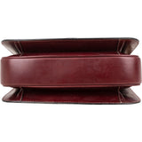 Celine Bordeaux Bocalf Flap Triomphe Shoulder Bag