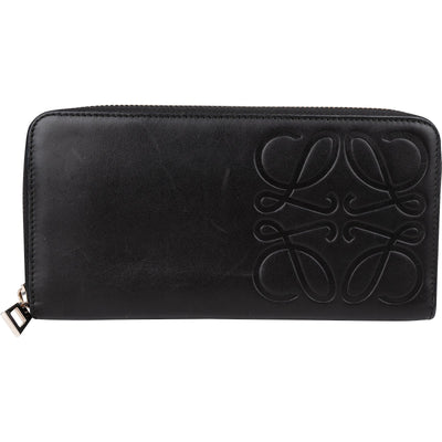 Loewe Leather Anagram Zip Around Wallet