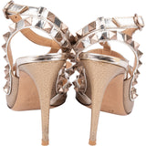 Valentino Garavani Bicolor Leather Rockstud T-Strap Pumps (36 1/2)