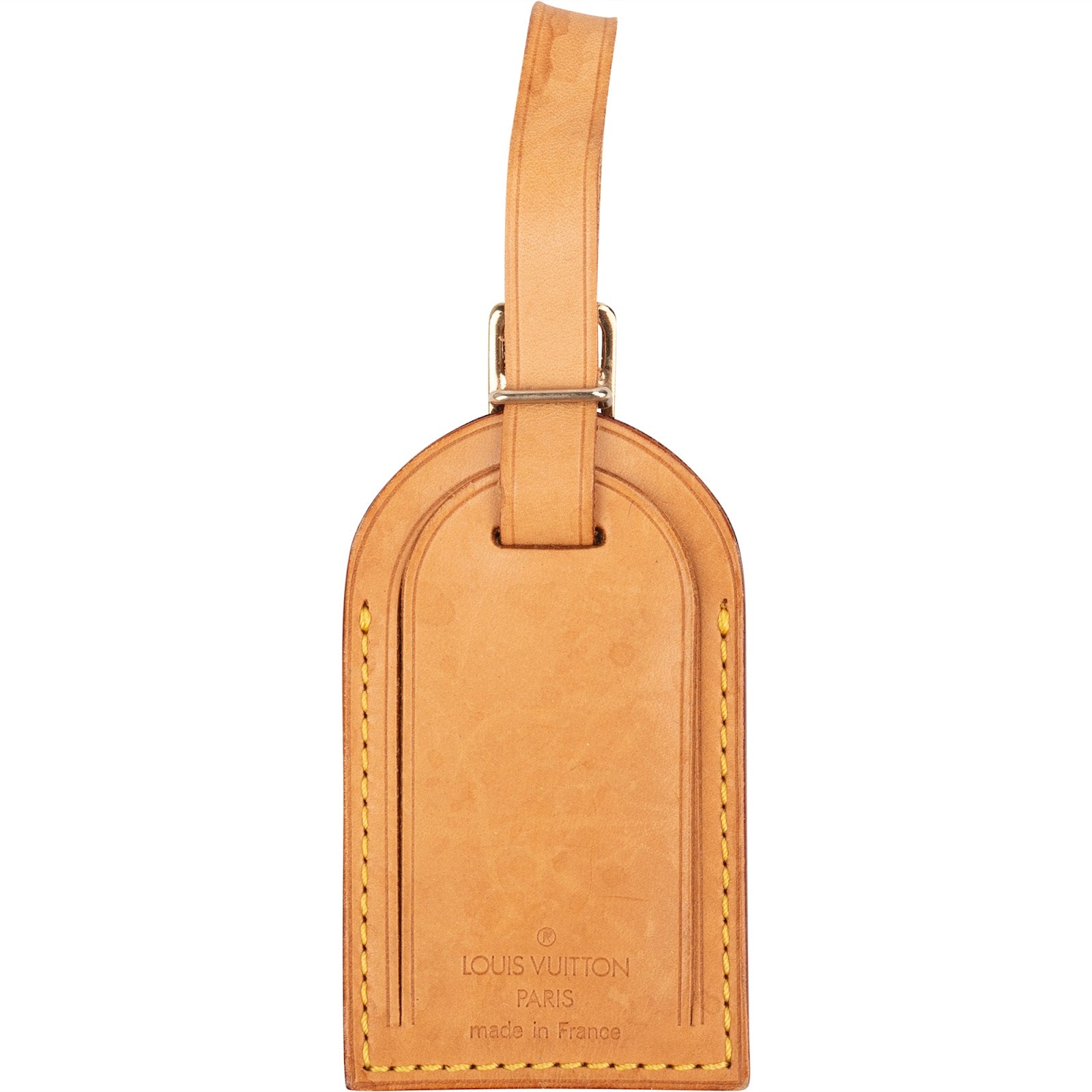 [🔄️B10 / F56] Louis Vuitton Vachetta Leather Luggage Tag - vintageandkickz