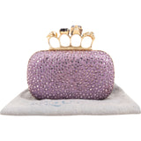 Alexander McQueen Crystal Embellished Knuckle Box Clutch Bag