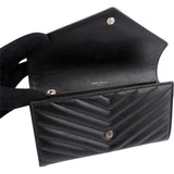 Saint Laurent Grain De Poudre Matelassé Flap Wallet