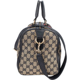 Gucci Monogram GG Canvas Web Boston Handbag