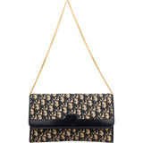 Christian Dior Trotter Monogram Vintage Flap Shoulder Bag