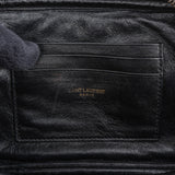 Saint Laurent Chevron Denim Lou Camera Crossbody Bag