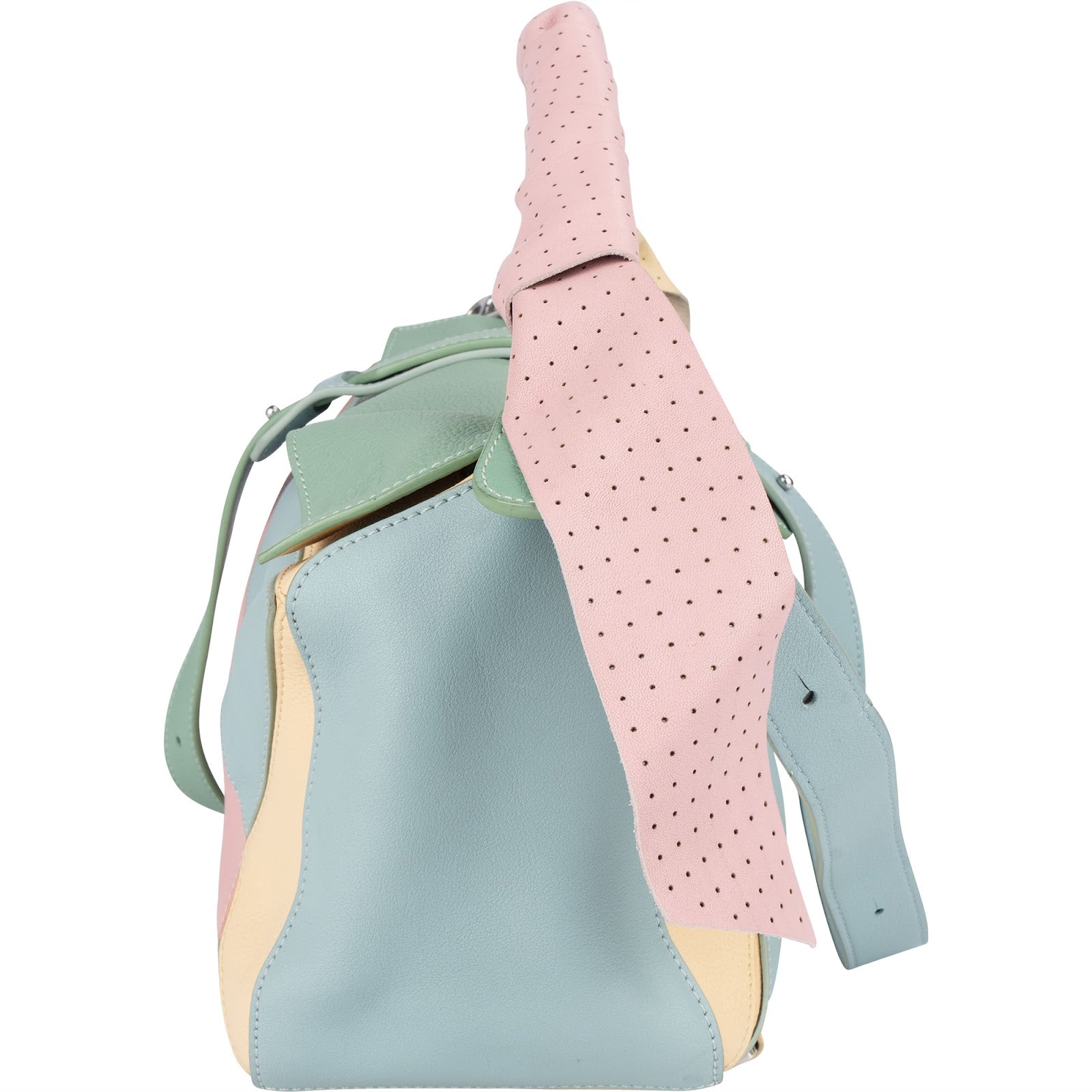 Loewe Multicolor Leather Puzzle Crossbody Handbag - vintageandkickz
