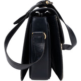 Celine Blue Boxcalf Carriage Triomphe Shoulder Bag