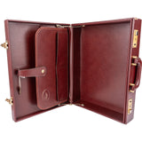 Cartier Bordeaux Leather Must de Cartier Vintage Briefcase Coffer Handbag