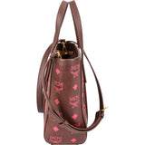 MCM Monogram Visetos Mini Toni Tote Crossbody Handbag