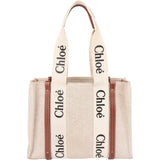 Chloé Canvas Woody Medium Shoulder Bag