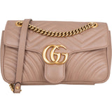 Gucci Chevron GG Marmont Matelassé Medium Shoulder Crossbody Bag