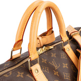 Louis Vuitton Monogram Canvas Keepall 55 Bandoulière Travel Bag