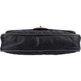 Chanel  Stitching Lambskin Single Flap Shoulder Bag