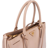 Prada Pink Saffiano Leather Galleria Handbag