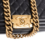 Chanel Quilted Lambskin Medium Boy Crossbody Bag